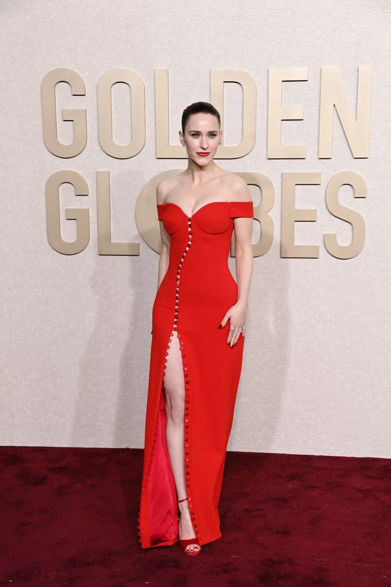 Rachel Brosnahan at Golden Globe Awards 2024 in Beverly Hills6